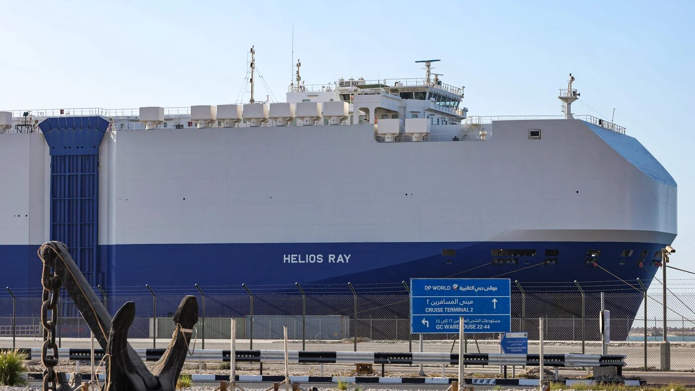 Israel recently blamed Iran for an explosion that struck an Israeli-owned ship, the MV Helios Ray, an accusation that Iran rejected. 28 February 2021 (Giuseppe Cacace/AFP)