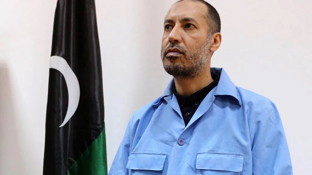 Saadi Kadhafi face au tribunal de Tripoli, le 13 mars 2016 (AFP/Mahmud Turkia)
