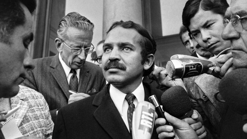 Abdelaziz Bouteflika après une rencontre avec le président français Georges Pompidou, à Paris, le 18 septembre 1970 (AFP)