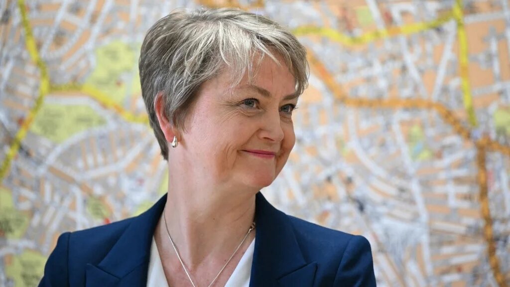 Britain's Foreign Secretary Yvette Cooper smiles during a meeting at Lewisham Police Station in south London on May 19, 2026.