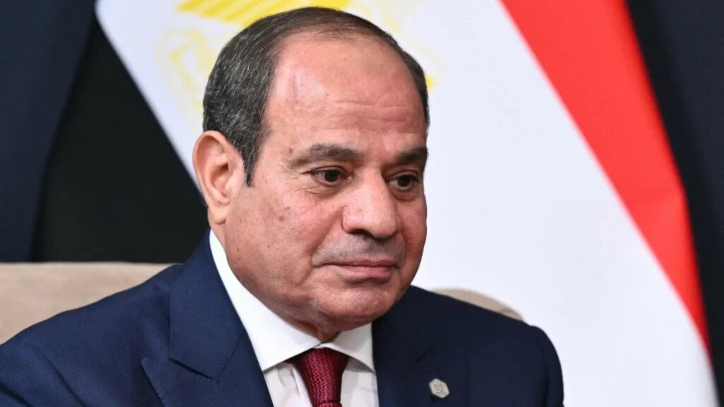 Egyptian President Abdel Fattah el-Sisi attends a bilateral meeting with the US president on the sidelines of the G7 summit in Evian, eastern France, on 17 June 2026 (AFP)