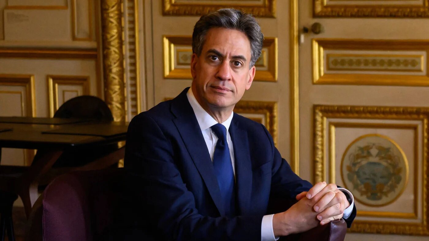 Britain's Foreign Secretary Ed Miliband poses during a meeting with his French counterpart at the Quai d'Orsay in Paris on July 29, 2026.