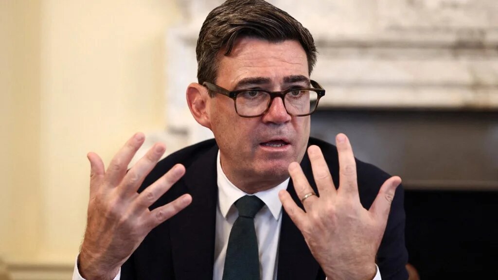 Britain's Prime Minister Andy Burnham meets with Jewish community leaders inside 10 Downing Street in central London on September 3, 2026.