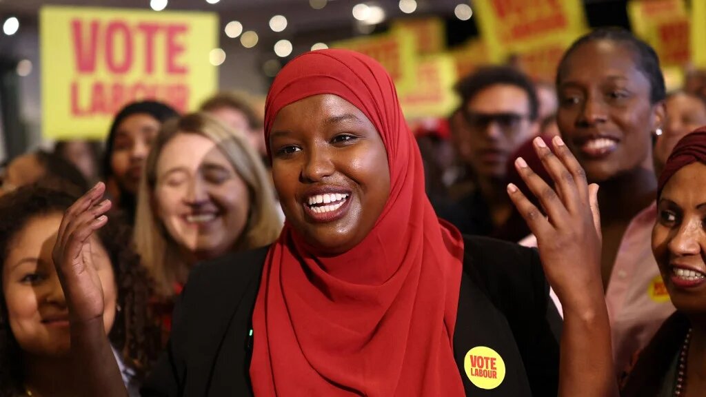 Labour Party candidate Sagal Abdi-Wali attends a campaign launch in London on 12 September 2026