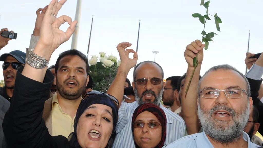 La porte-parole d’Al Adl Wal Ihsane Nadia Yassine pendant une manifestation, le 3 juin 2010 à Casablanca (AFP, Abdelhak Senna)
