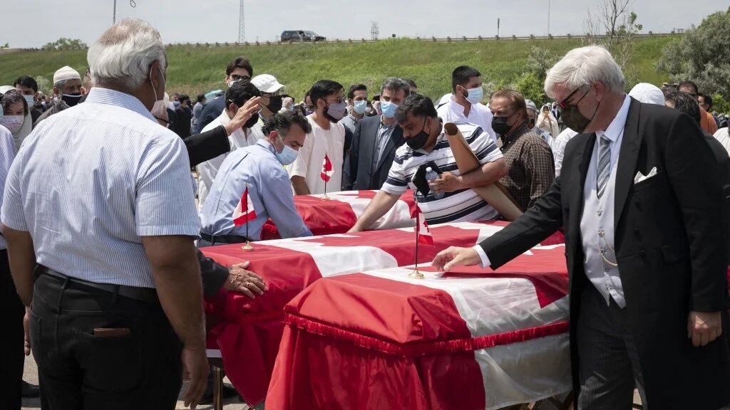 Funeral for Muslim family killed in truck-attack in Canada (AFP)