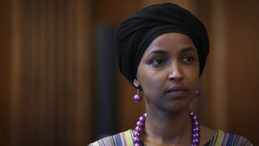 Congresswoman Ilhan Omar listens to speakers during an event on Capitol Hill on 20 July 2022 in Washington DC (AFP)