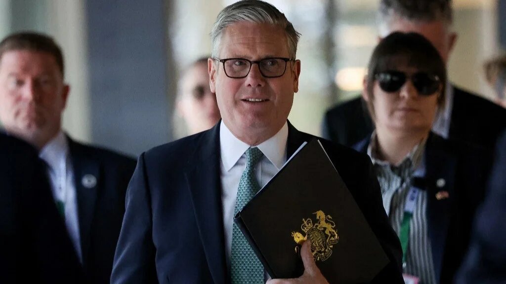 British Prime Minister Keir Starmer arrives for G7, Ukraine and NATO Working Breakfast Session V, during the G7 Leaders' Summit on June 17, 2025