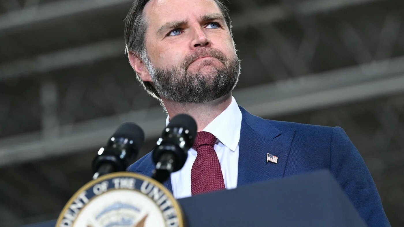 US Vice President JD Vance speaks at a Maga Inc super Pac rally in Sterling Heights, Michigan on 31 August 2026 (Supplied by pool to Getty Images via AFP)