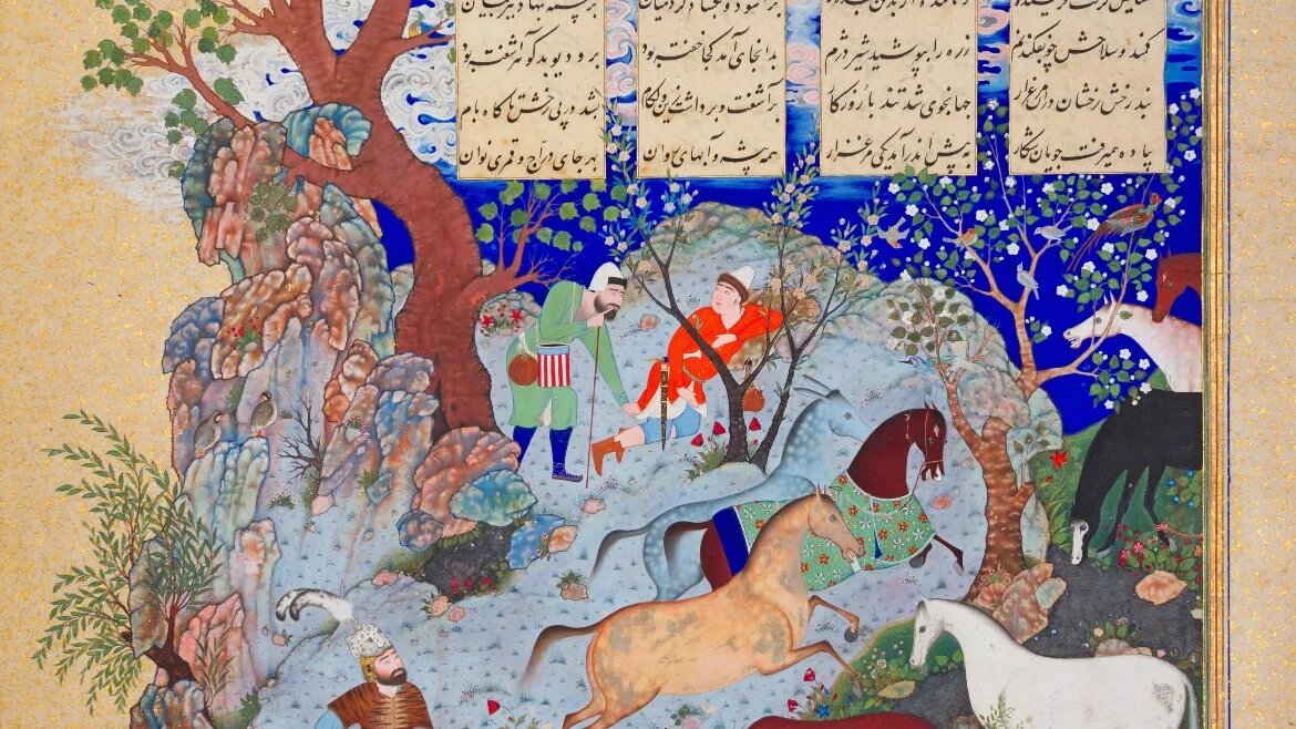 The manuscript is considered to be a significant part of Iranian national identity and is regarded as one of the most important works of art globally (Supplied/Courtesy of Sotheby’s)