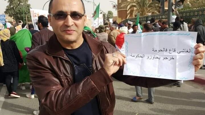 Rabah Karèche, correspondant du quotidien francophone Liberté à Tamanrasset dans le sud algérien (Twitter/@RSF_NordAfrique)