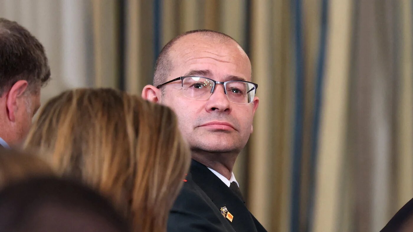 Israel's Military Secretary to the Prime Minister Roman Gofman pictured at the White House, in Washington, DC, 29 September 2025 (Reuters/Jonathan Ernst)