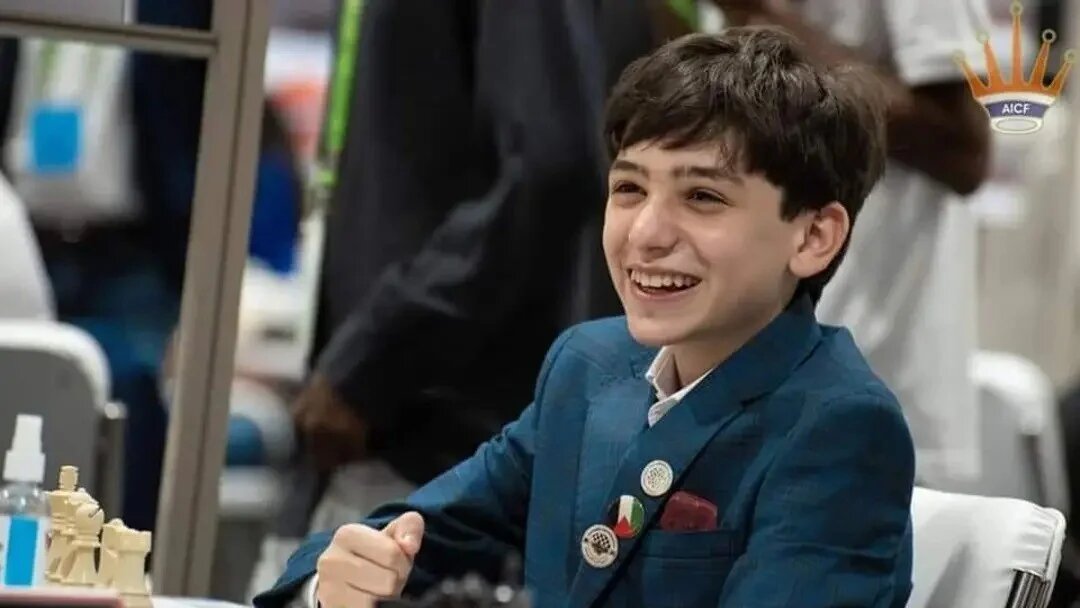 A young Mohammed Seder at a chess tournament (supplied)