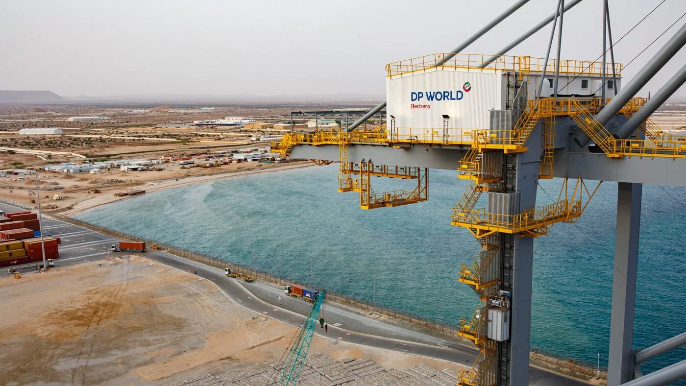 A general view of Berbera Port and the city of Berbera, Somaliland, 31 August 2021 (Ed Ram/AFP)