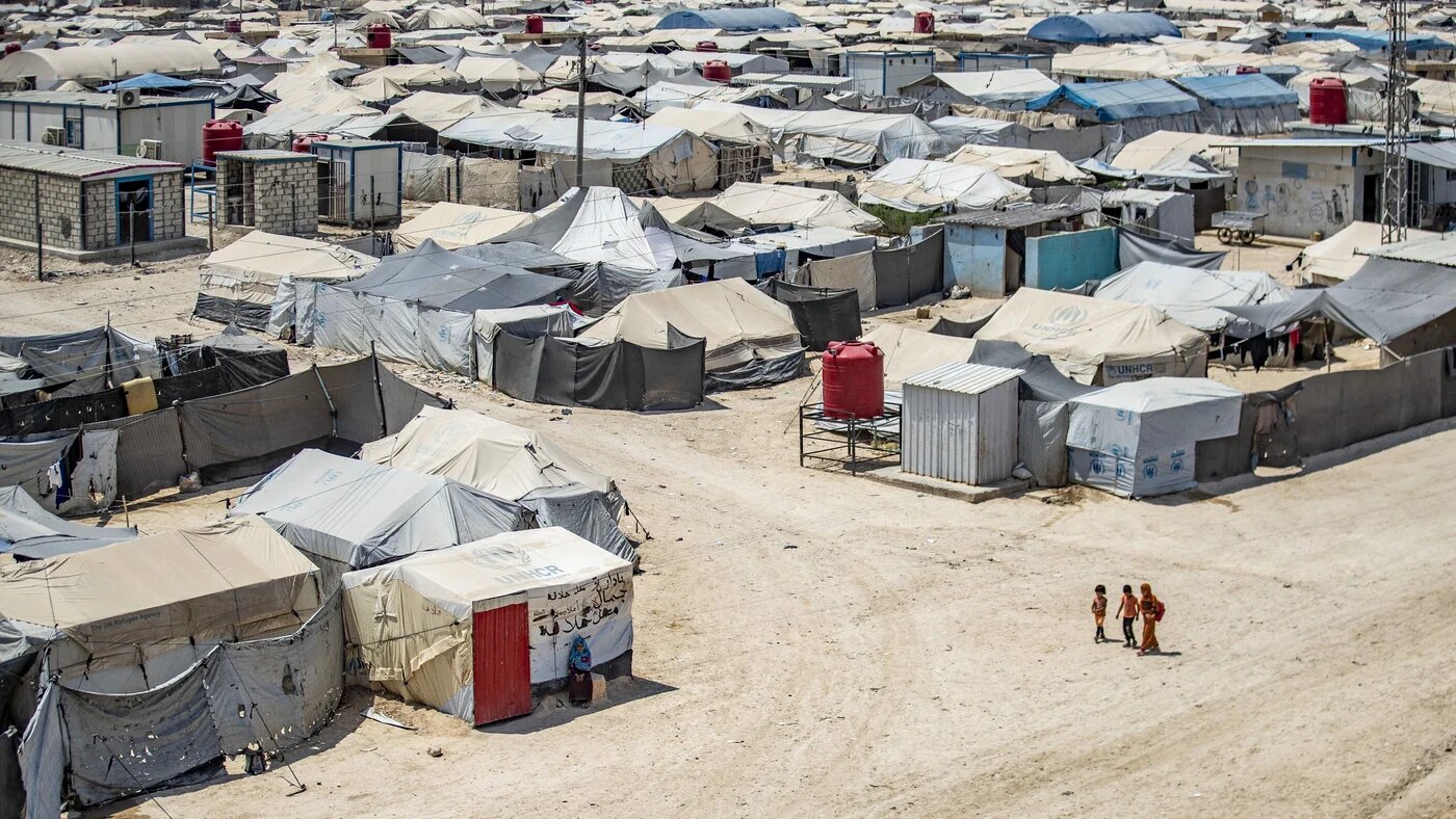 Refugee camp, north Syria