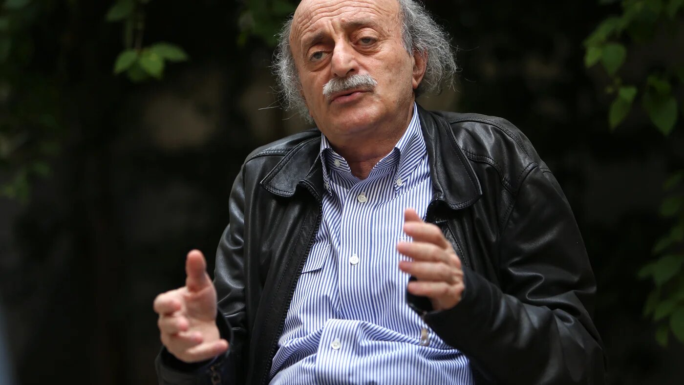 Walid Jumblatt played a key role in the Lebanese civil war and politics since (AP)