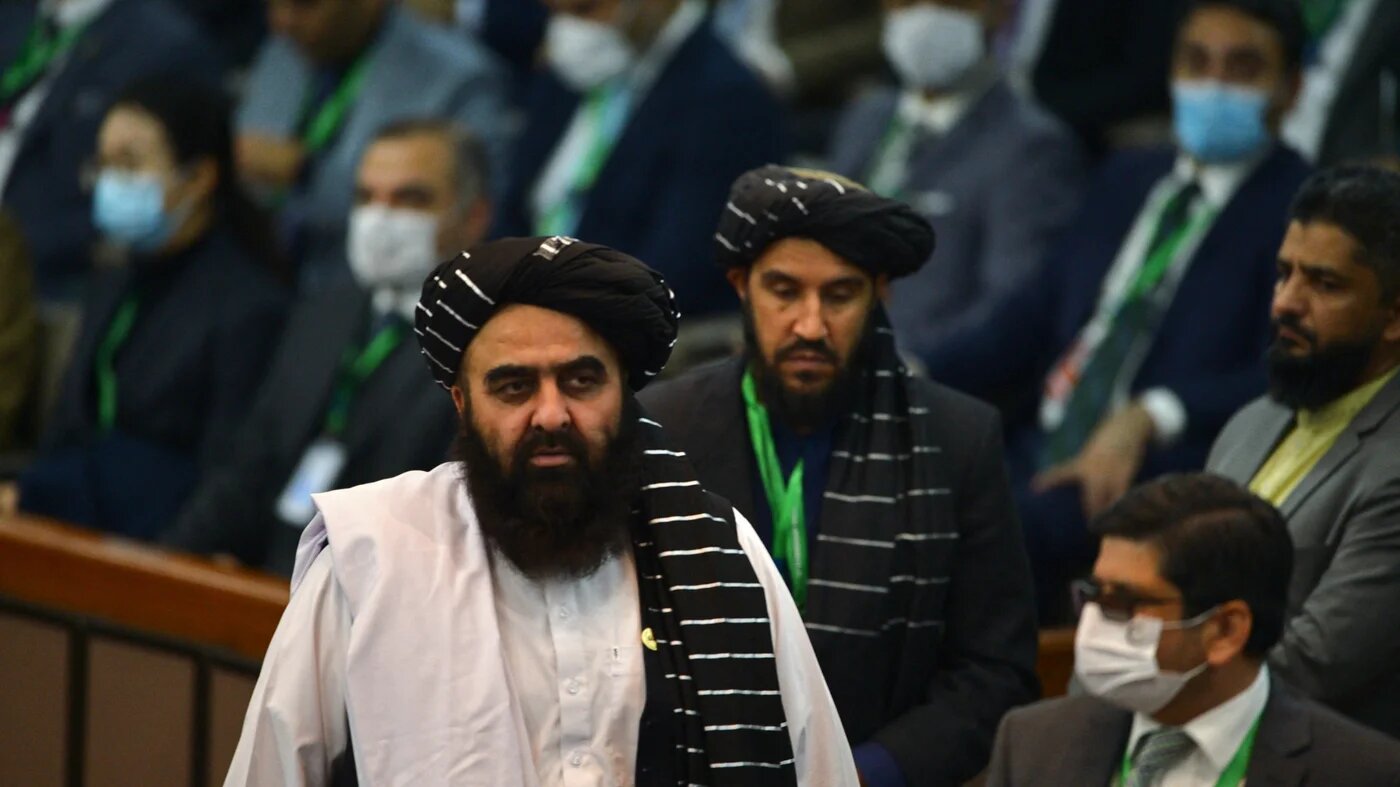 Taliban Foreign Minister Amir Khan Muttaqi in Islamabad, Pakistan, in December 2021 (AFP)