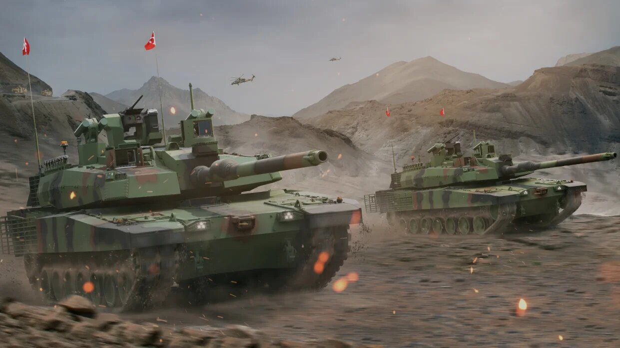 A promotional image of the Altay tank (BMC)