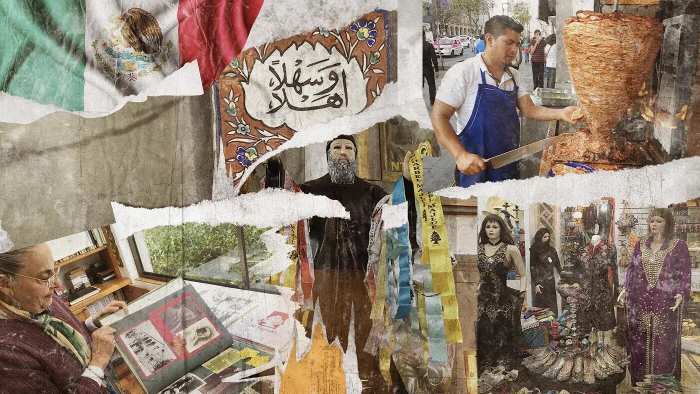 De nombreux Arabes du Mexique sont originaires de la région du mont Liban. Une importante communauté vit aujourd’hui à Mexico (illustration : Mohamad Elasaar)