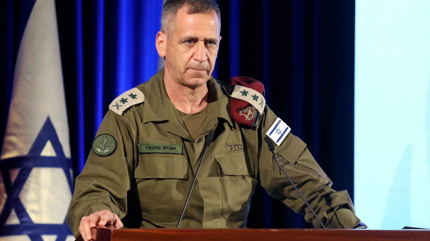 Israeli Armed Forces Chief of Staff Lt. Gen. Aviv Kochavi takes part in a candle lightning ceremony with Israeli soldiers in Jerusalem on 29 November 2021 (AFP)