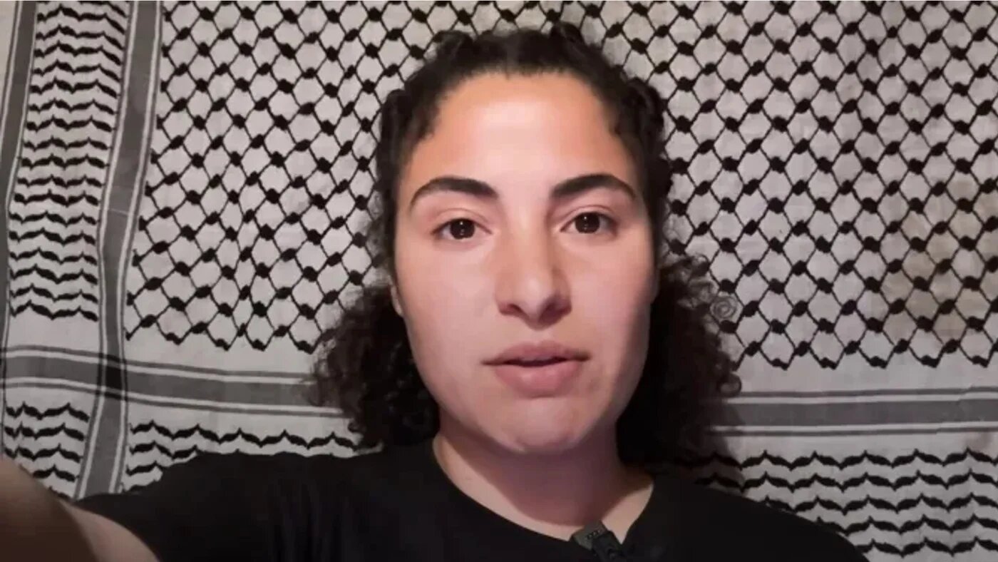 Bisan Owda rose to prominence for her videos on social media detailing life in Gaza since the beginning of Israel's war on the Palestinian enclave (Screengrab/AJ+)