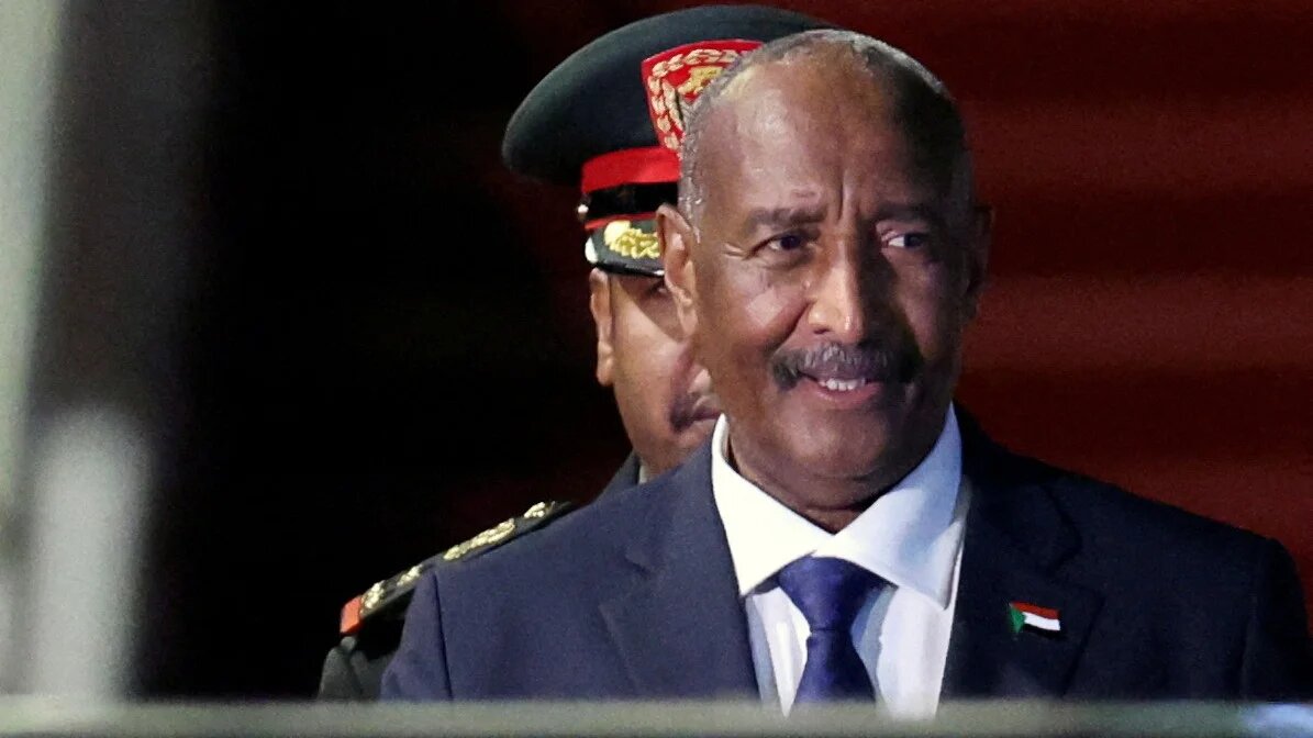 Sudan’s Abdel Fattah al-Burhan arrives in Beijing ahead of the Forum on China-Africa Cooperation (FOCAC) meeting on 3 September 2024 (Reuters)