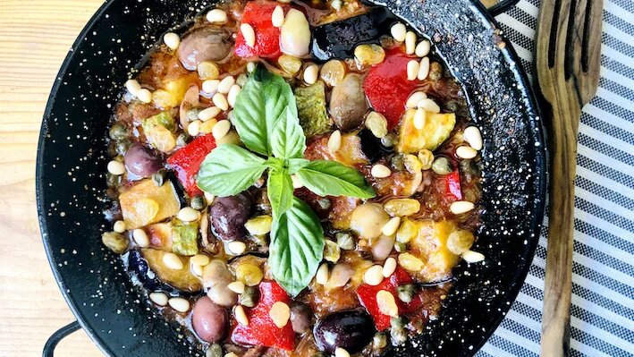 « La caponata est idéale pour accompagner les grillades de poisson ou de viande » (MEE/Foued Frini)