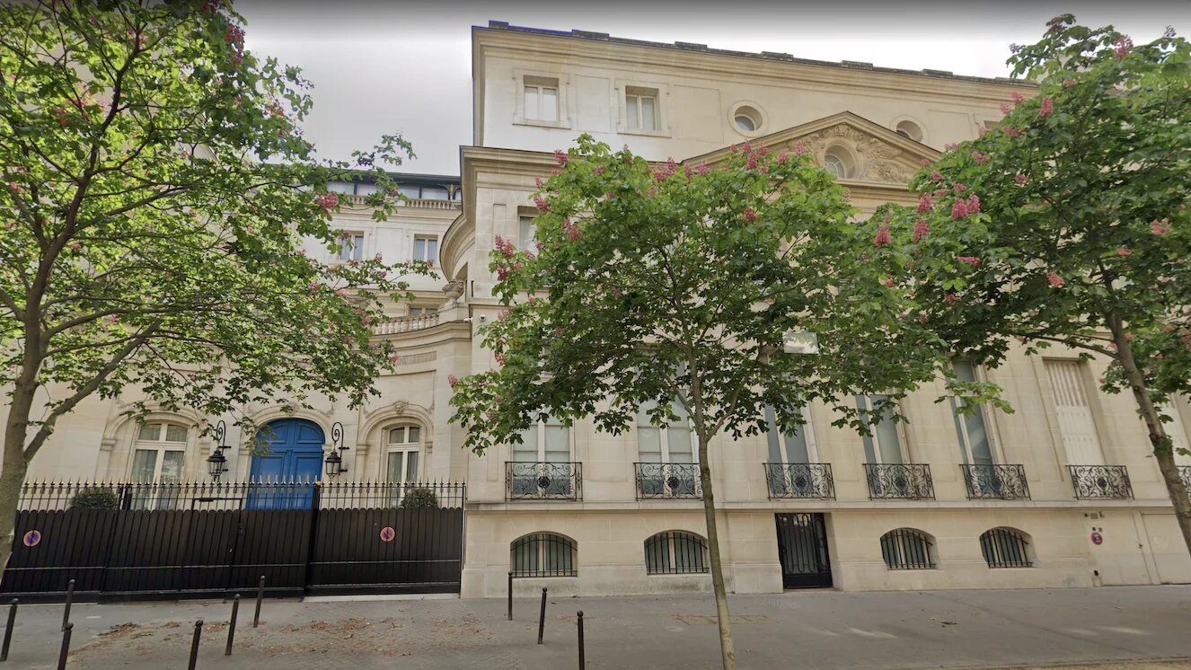 L’hôtel particulier acheté par le roi marocain au 20 avenue Émile-Deschanel dans le 7e arrondissement (capture d’écran)