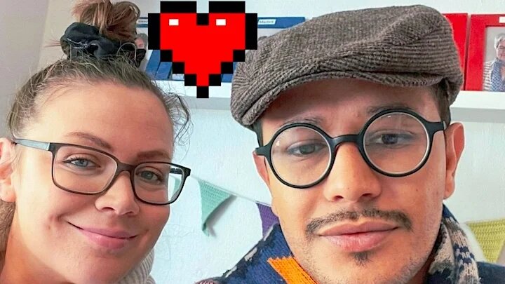 Ali Achahbi et son épouse danoise (Twitter/@salta3oon01)