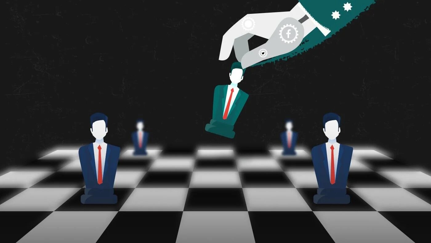« Bienvenue dans le monde de l’autoritarisme numérique, où le harcèlement, la surveillance et la désinformation numériques sont employés pour tenter de contrôler les comportements humains » (illustration : MEE Creative)