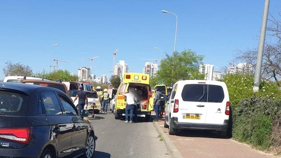 Israel’s emergency service said one of the soldiers was critically wounded and the other was in mild condition (Magen David Adom)