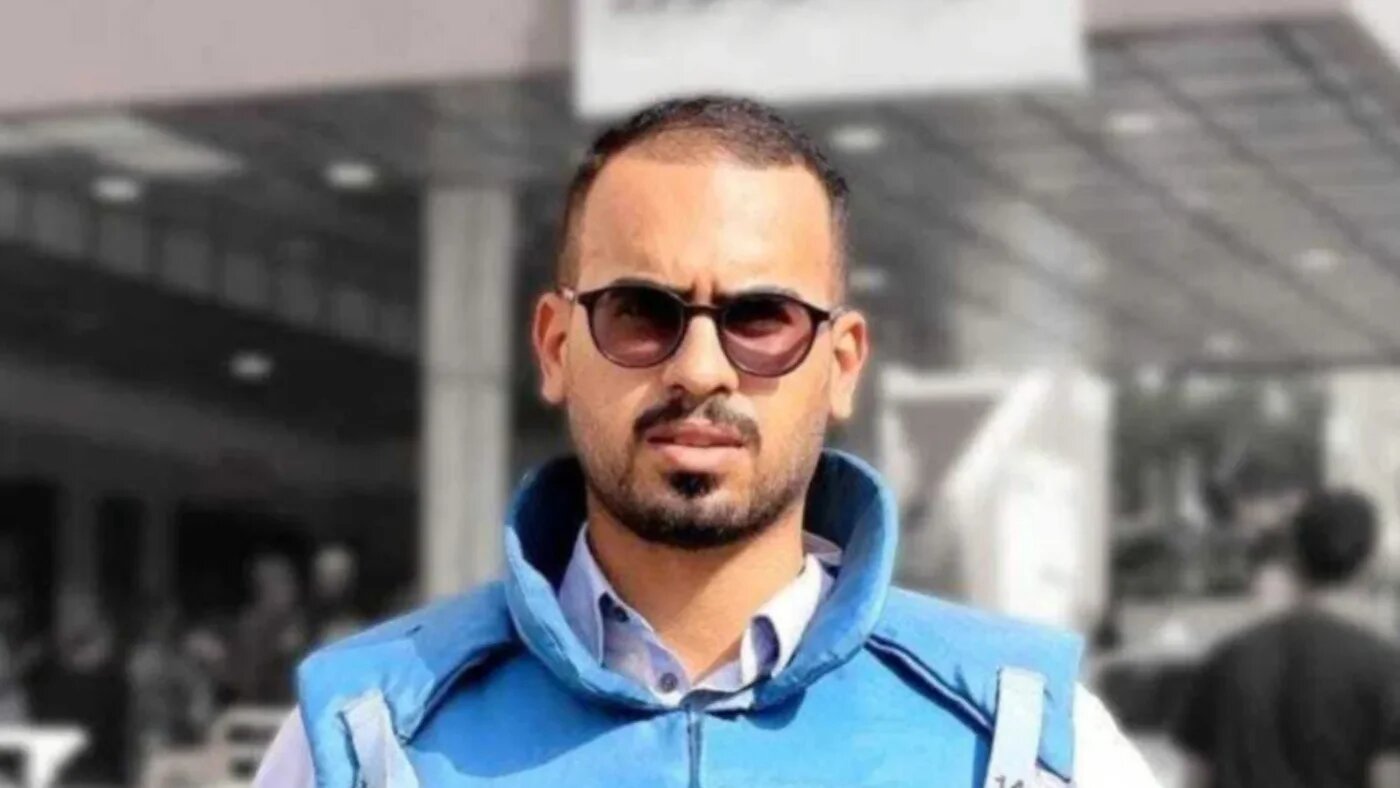 A recent photo of Ahmed Abu Aziz who was killed at Nasser Hospital on Monday (MEE)