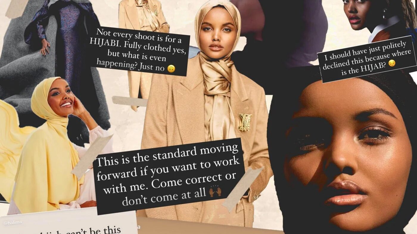Halima Aden est en train de rompre ses liens avec un certain nombre de marques qu’elle estime ne pas être en adéquation avec sa foi (Mohamad Elaasar/MEE) 
