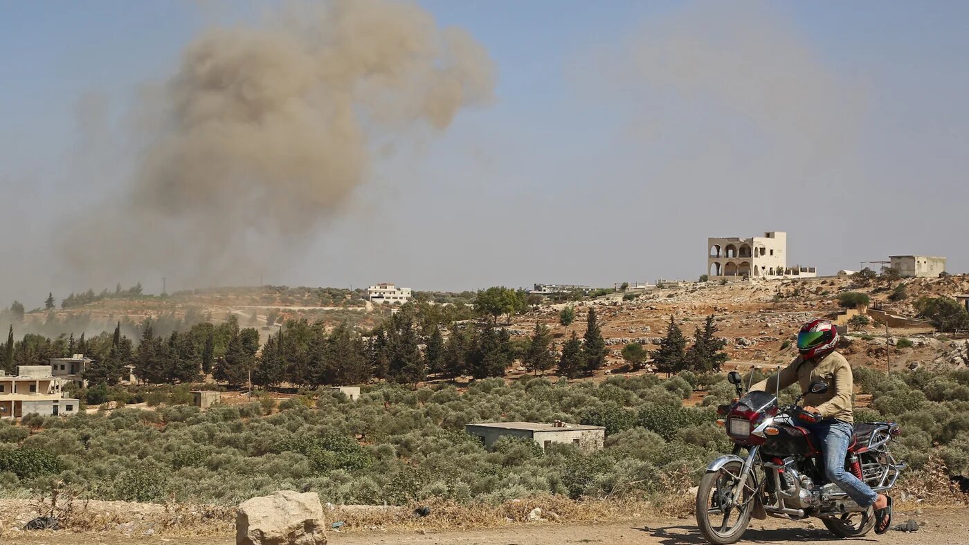 Idlib bombing AFP