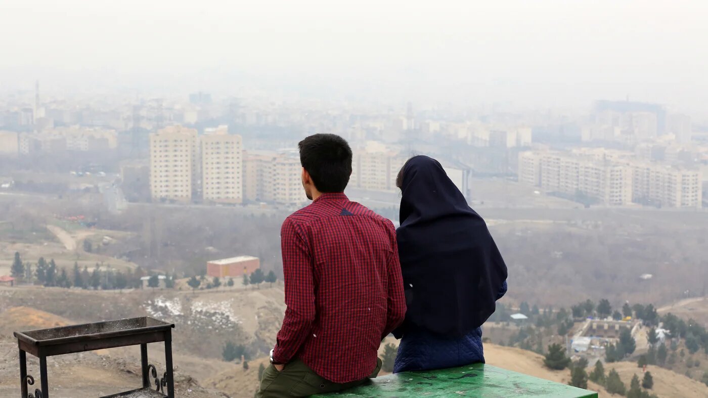 Iranian youths in Tehran