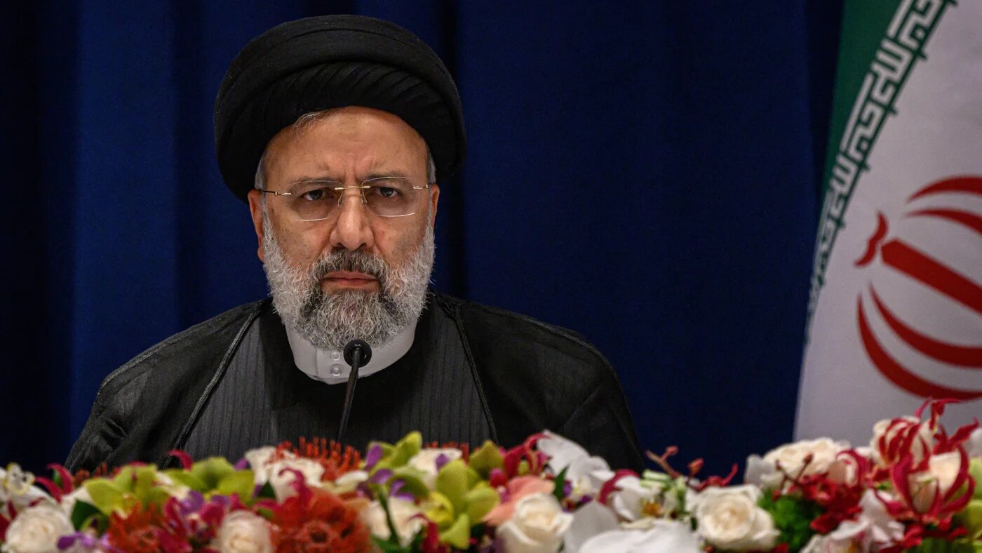 Iran's President Ebrahim Raisi holds a press conference in New York on 22 September 2022 (AFP)
