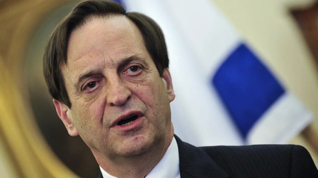Then Israel's Deputy Prime Minister, Dan Meridor speaks at a 2011 press conference in Budapest (AFP)