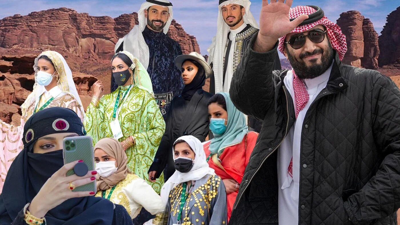 Activistes et militants critiquent l’entrée progressive de l’Arabie saoudite dans le monde de la mode (illustration : Mohamad Elasaar pour MEE)