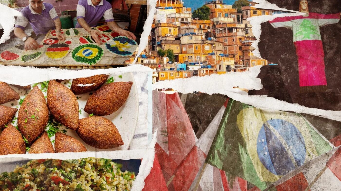 La communauté libanaise bien établie du Brésil a laissé sa marque dans tous les domaines, de la politique à la gastronomie (illustration : Mohamad Elaasar pour MEE)