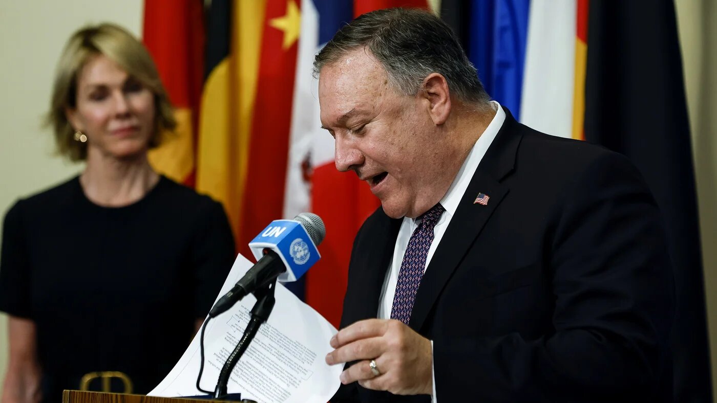 US Secretary of State Mike Pompeo called for restoring 'virtually all UN sanctions on Iran'