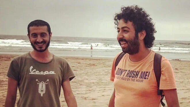 Imad Stitou (à gauche) et Omar Radi (à droite) (Facebook)