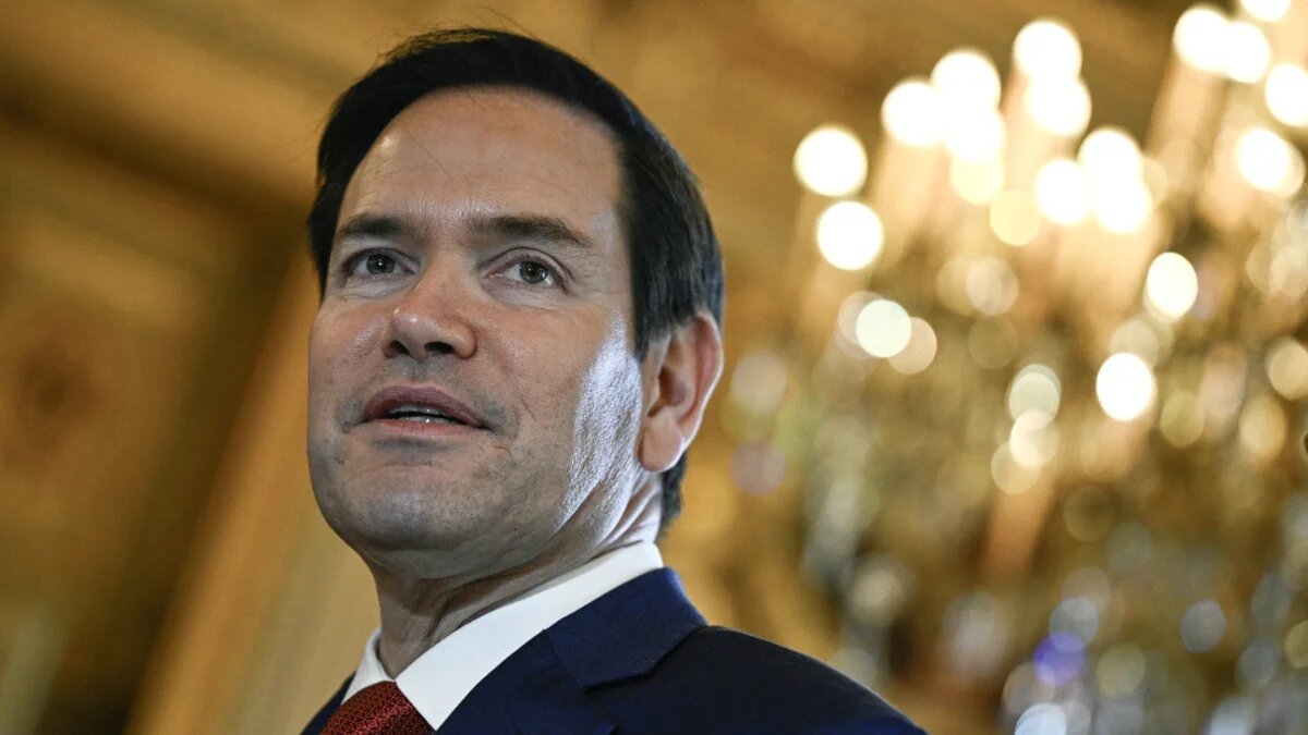 US Secretary of State Marco Rubio before a bilateral meeting with his French counterpart in Paris on 17 April 2025 (Julien de Rosa / Pool / AFP)
