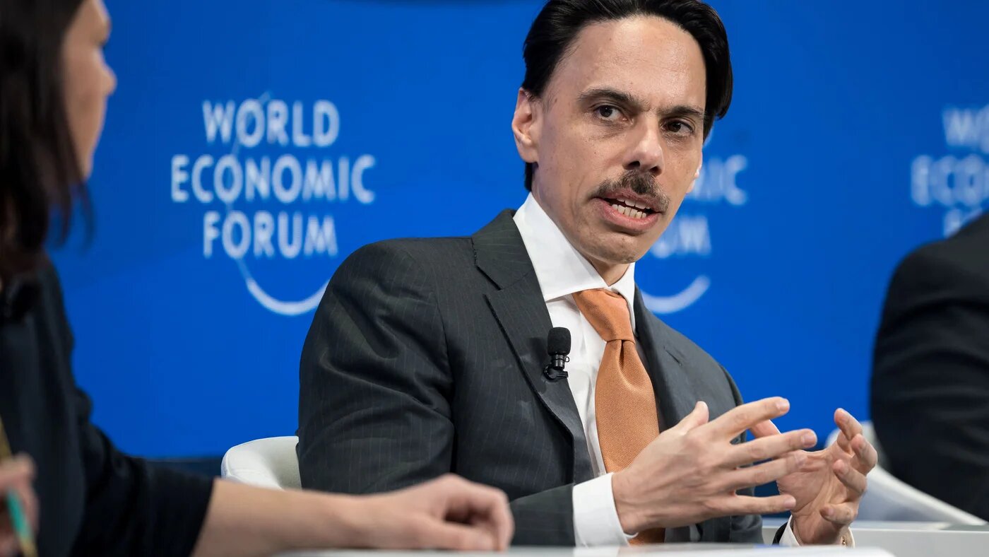 Saudi Arabia Foreign Minister Prince Faisal bin Farhan Al-Saud attends a session during the World Economic Forum  annual meeting in Davos on 16 January 2024 (AFP)