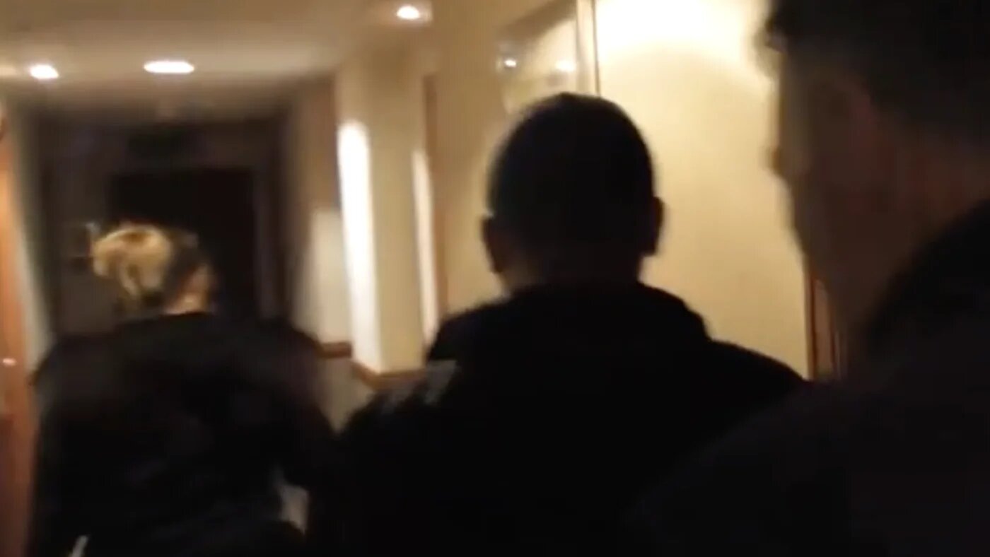 Far-right activist harass asylum seekers in their accomodation