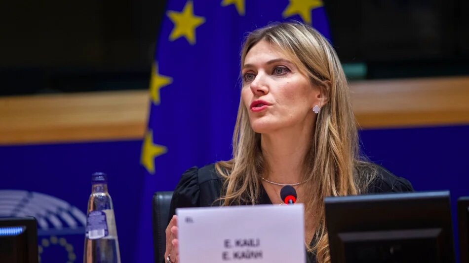 European Parliament vice president, Greek socialist Eva Kaili, is seen at the European Parliament in Brussels on 7 December 2022 (Reuters)