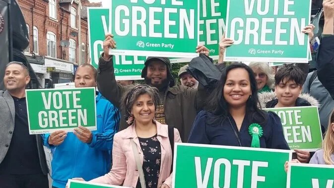 Green Party candidates and volunteers in Leicester (Leicester Green Party)