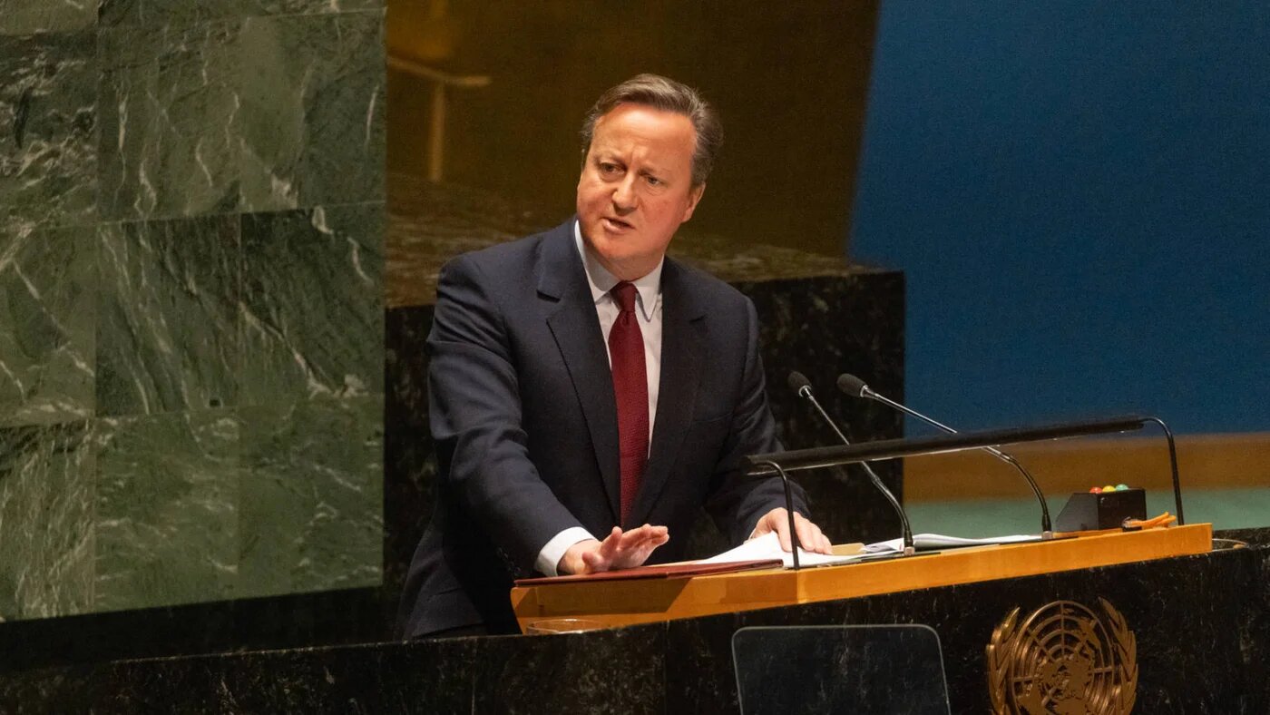 Foreign Secretary David Cameron at the United Nations on 23 February 2024. (Flikr)
