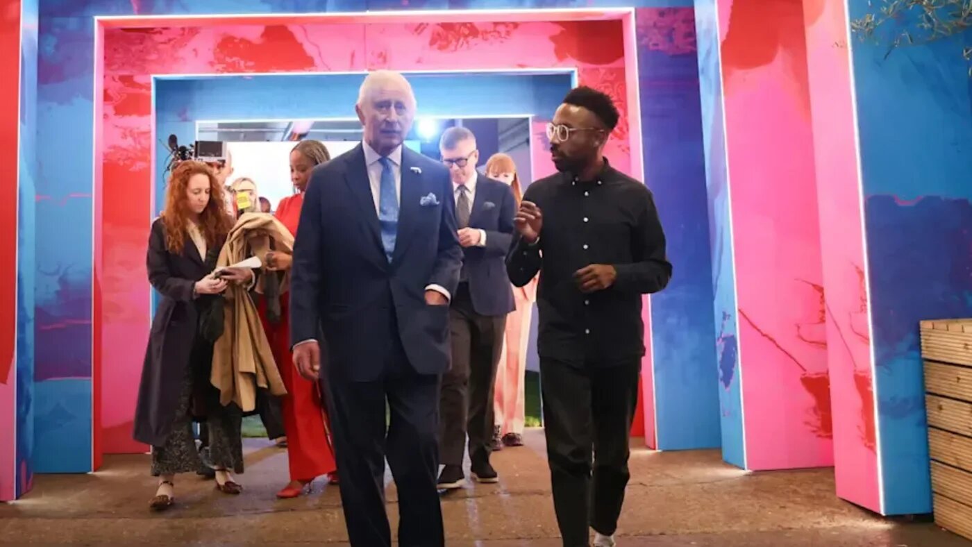 King Charles visits SXSW London on 5 June 2025. (Screengrab/X)