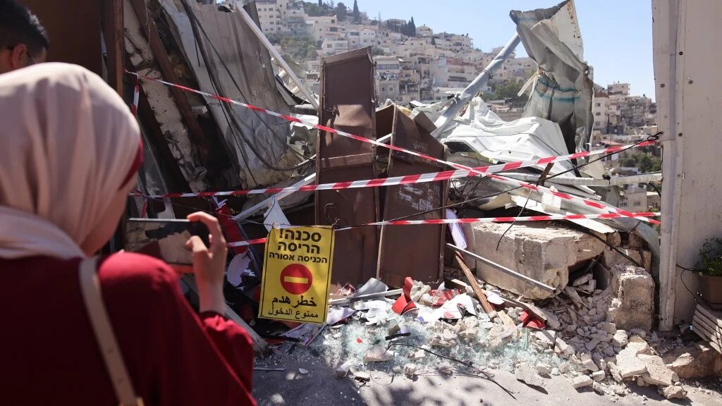 Israeli-annexed East Jerusalem's Palestinian neighbourhood of Silwan 