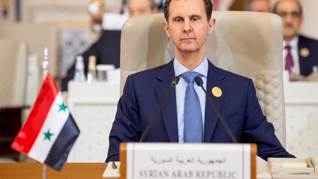Syrian President Bashar al-Assad attends an emergency meeting of the Arab League and the Organisation of Islamic Cooperation (OIC), in Riyadh, Saudi Arabia, 11 November 2023 (AFP)